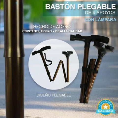 Bastónpro® Baston Plegable Con Linterna